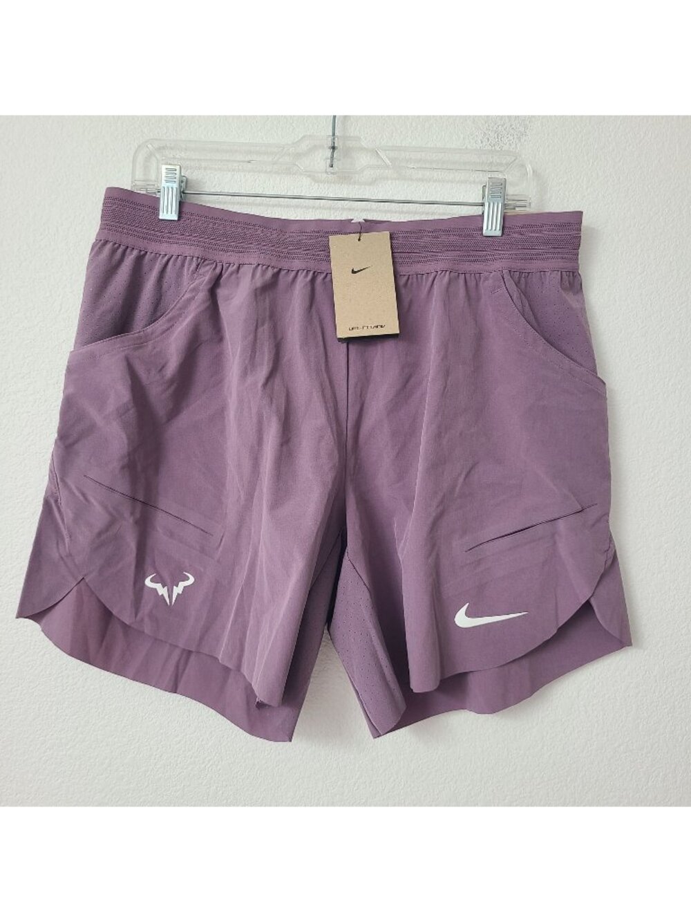 Nike Rafa Nadal 7" Tennis Shorts DV2881-536 Size L Purple